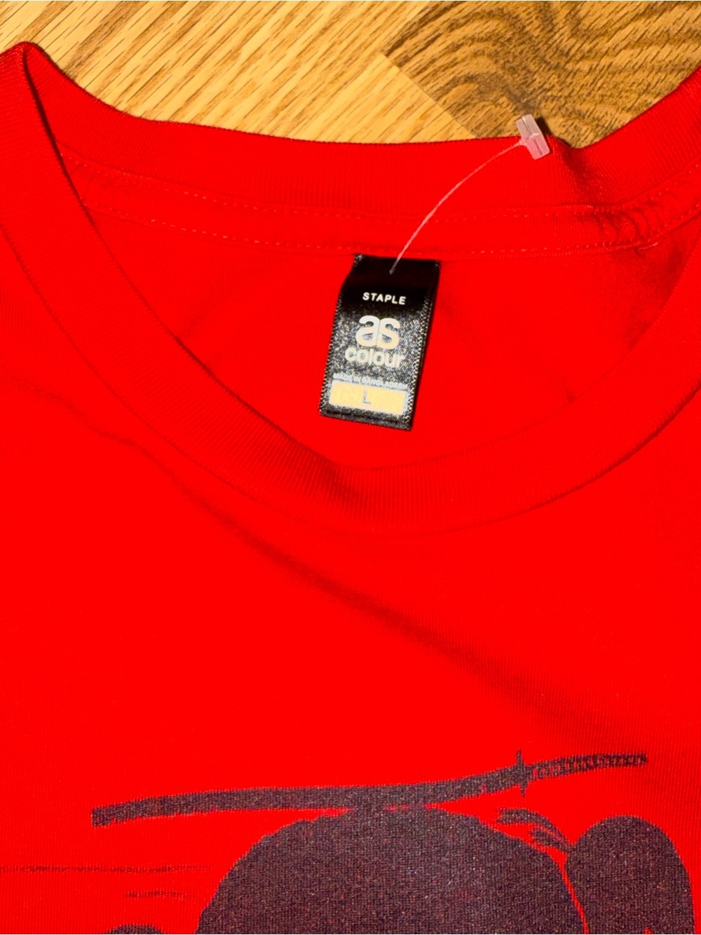 Ninja on Bike as color Tshirt Red size Large - Picture 4 of 7